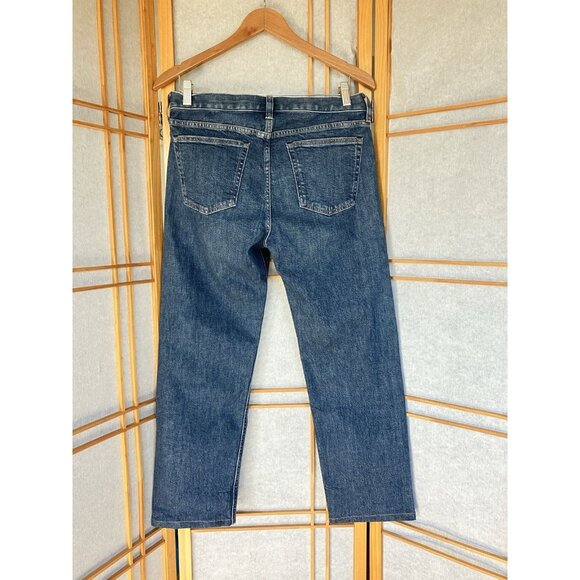 Everlane Womens 29x27” Selvedge Denim Blue Jeans Organic Cotton, Straight Leg - Picture 9 of 12